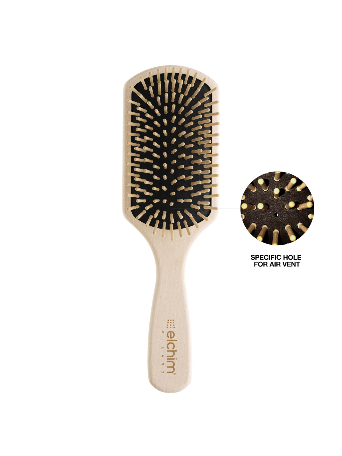 Wooden Paddle Brush